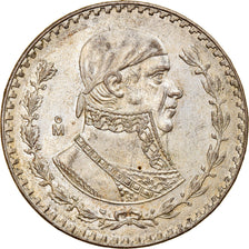 Coin, Mexico, Peso, 1958, Mexico City, AU(55-58), Silver, KM:459
