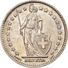 Coin, Switzerland, 2 Francs, 1955, Bern, AU(50-53), Silver, KM:21