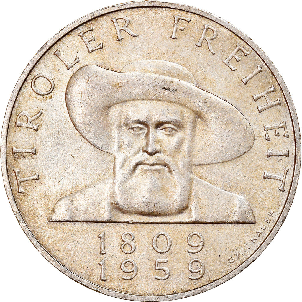 Coin, Austria, 50 Schilling, 1959, AU(55-58), Silver, KM:2888