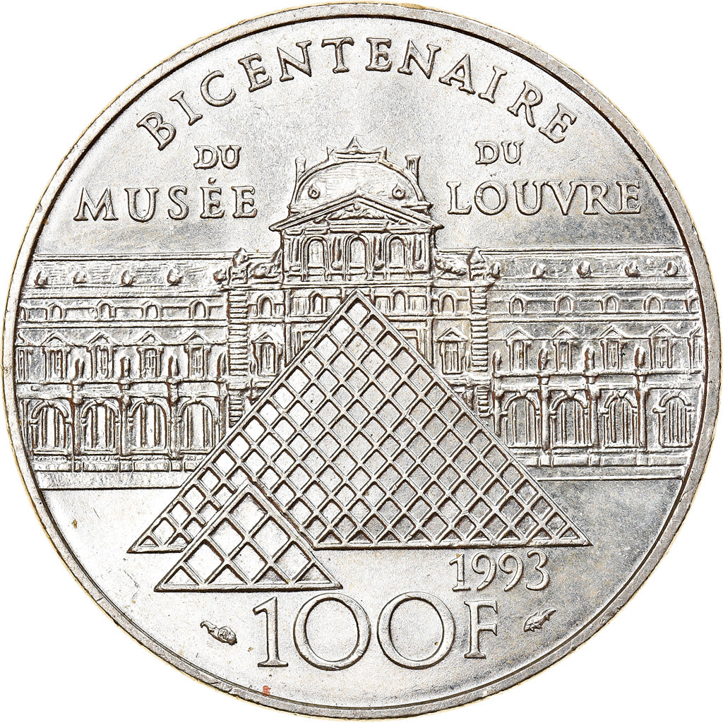 Munten, Frankrijk, Liberté guidant le peuple, 100 Francs, 1993, PR, Zilver