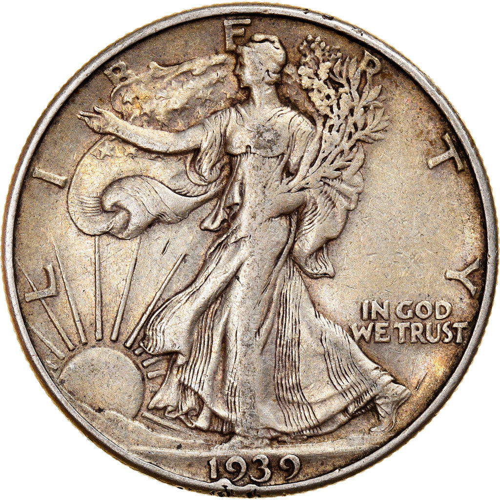Moneta, Stati Uniti, Walking Liberty Half Dollar, Half Dollar, 1939, U.S. Mint