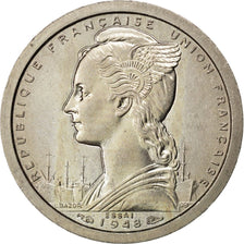 SAINT PIERRE & MIQUELON, Franc, 1948, Paris, SPL, Rame-nichel, KM:E1a, Lecomp...