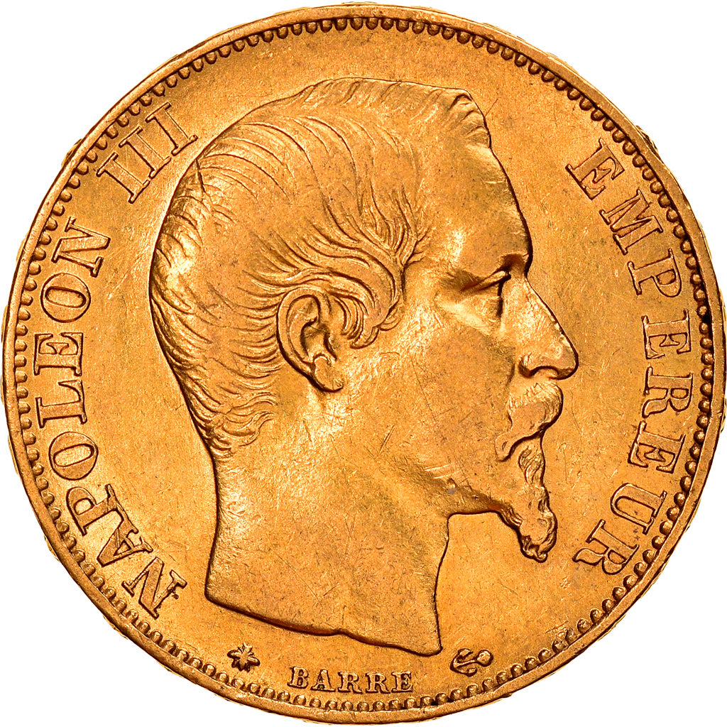 Munten, Frankrijk, Napoleon III, 20 Francs, 1860, Strasbourg, ZF+, Goud