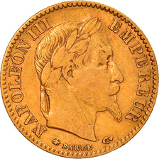 Moneta, Francia, Napoleon III, Napoléon III, 10 Francs, 1866, Paris, BB, Oro