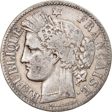 Coin, France, Cérès, 2 Francs, 1873, Paris, VF(30-35), Silver, KM:817.1