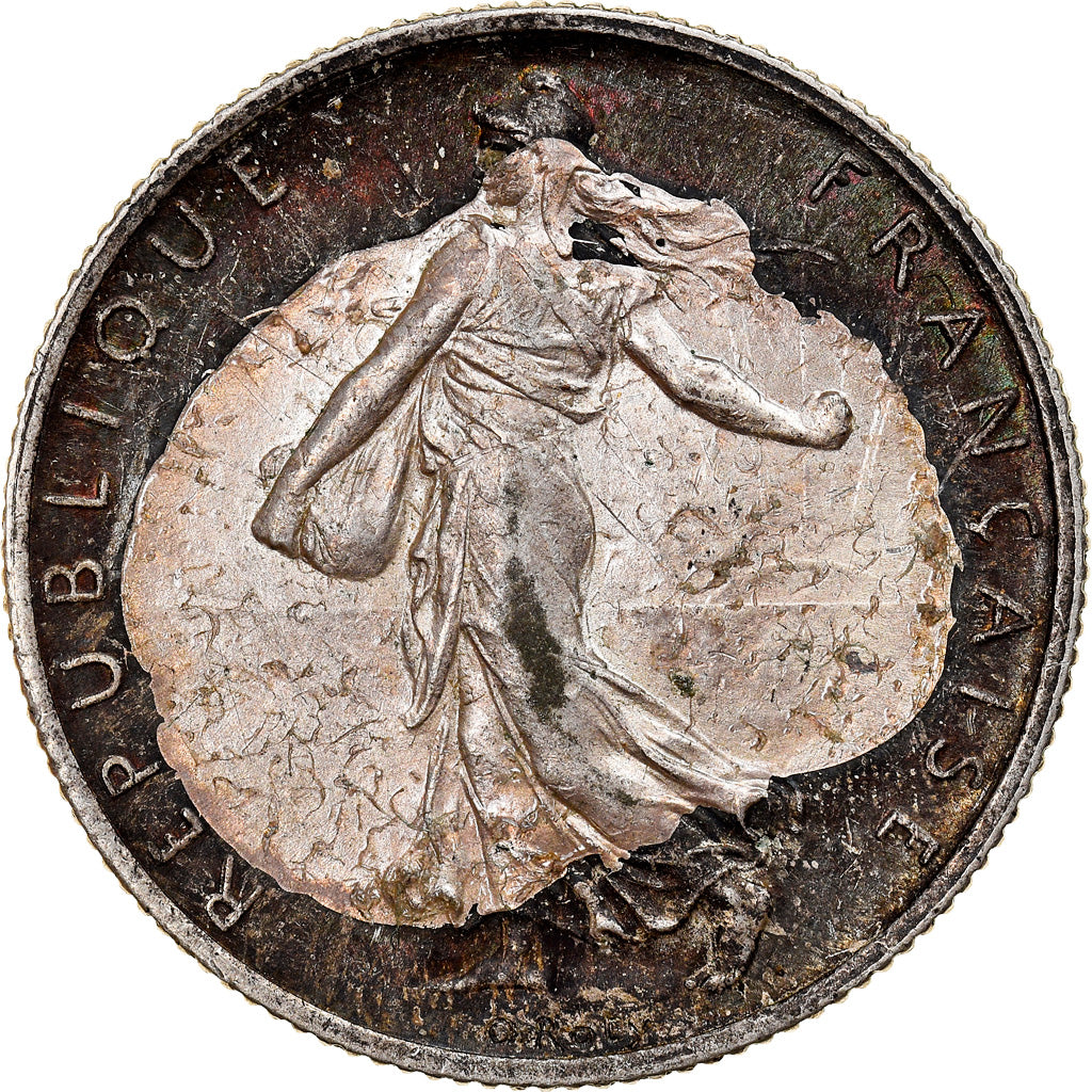 Monnaie, France, Semeuse, 2 Francs, 1908, Paris, TTB+, Argent, Gadoury:532