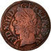 Munten, Frankrijk, Louis XIII, Double tournois de Warin, tête à gauche, Double