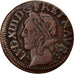 Münze, Frankreich, Louis XIII, Double tournois de Warin, tête à gauche