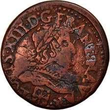 Monnaie, France, Louis XIII, Double tournois de Navarre, Double Tournois, 1635