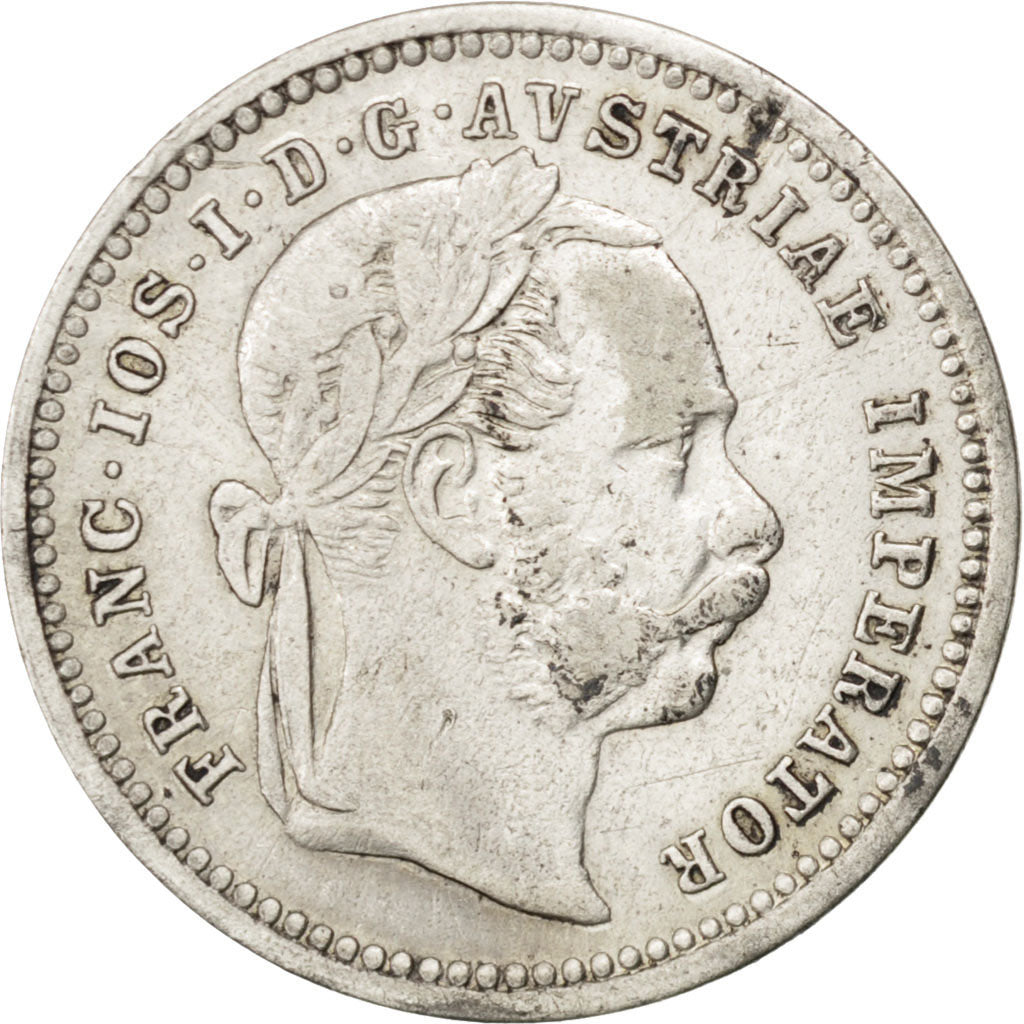 Austria, Franz Joseph I, 10 Kreuzer, 1872, BB, Argento, KM:2206