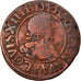 Coin, France, Louis XIII, Double tournois, buste laurée et drapé, Double