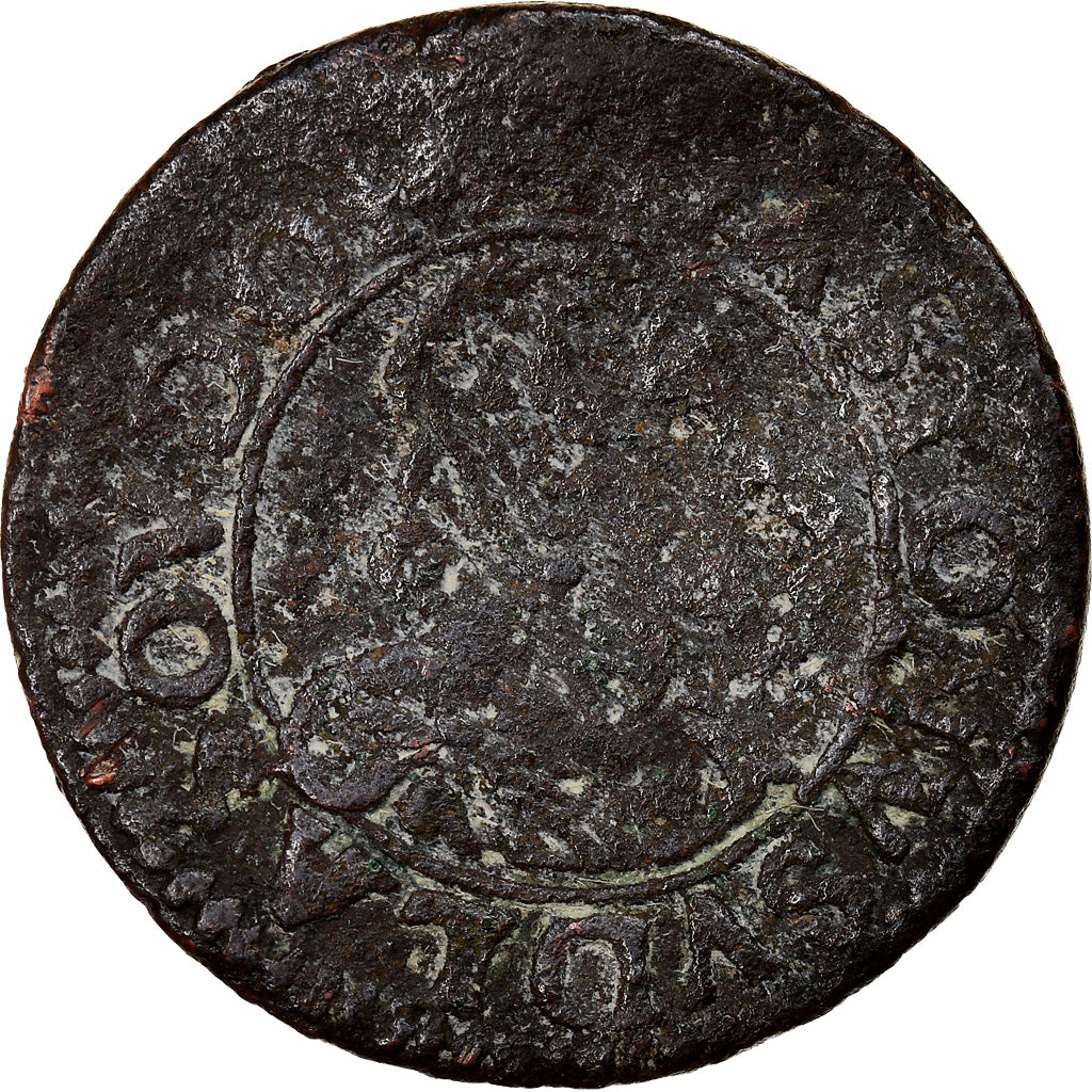 Münze, FRENCH STATES, DOMBES, Double Tournois, 1641, Trévoux, S, Kupfer