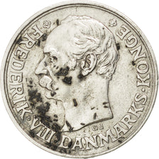 Danimarca, Frederik VIII, 10 Öre, 1912, Copenhagen, BB, Argento, KM:807