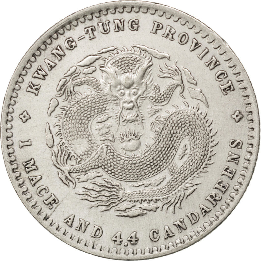 CHINA, 20 Cents, KM #201, EF(40-45), Silver, 5.29