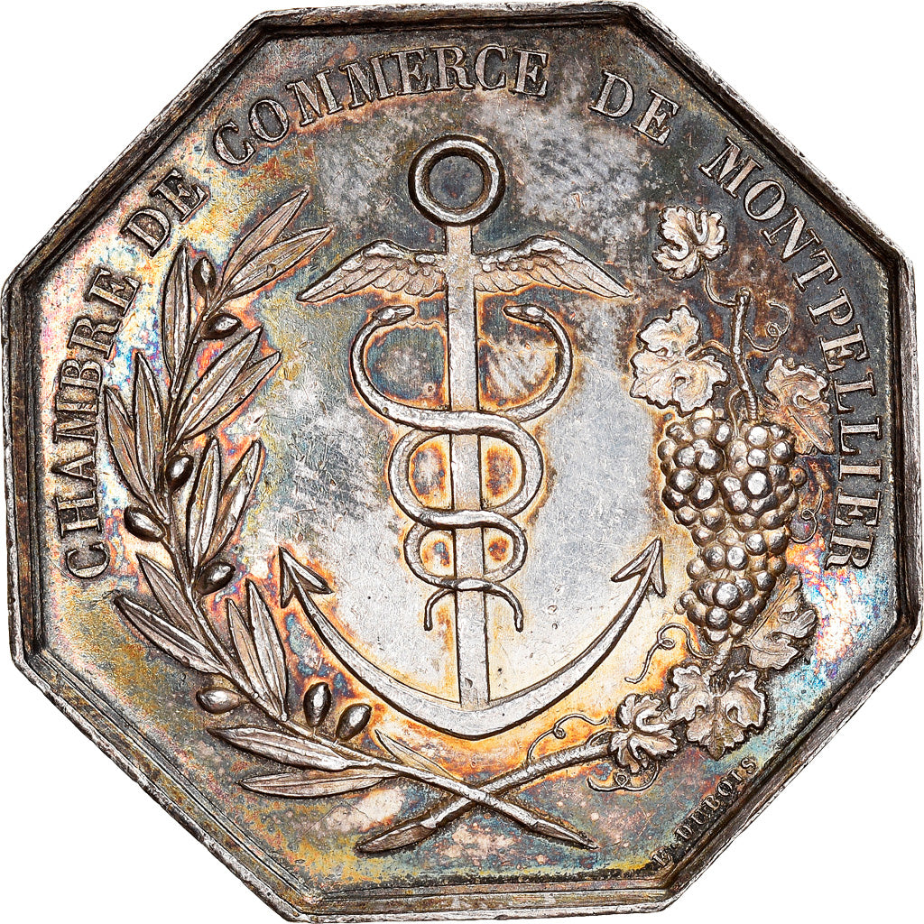 Francia, Token, Louis Philippe, Chambre de Commerce de Montpellier, Dubois