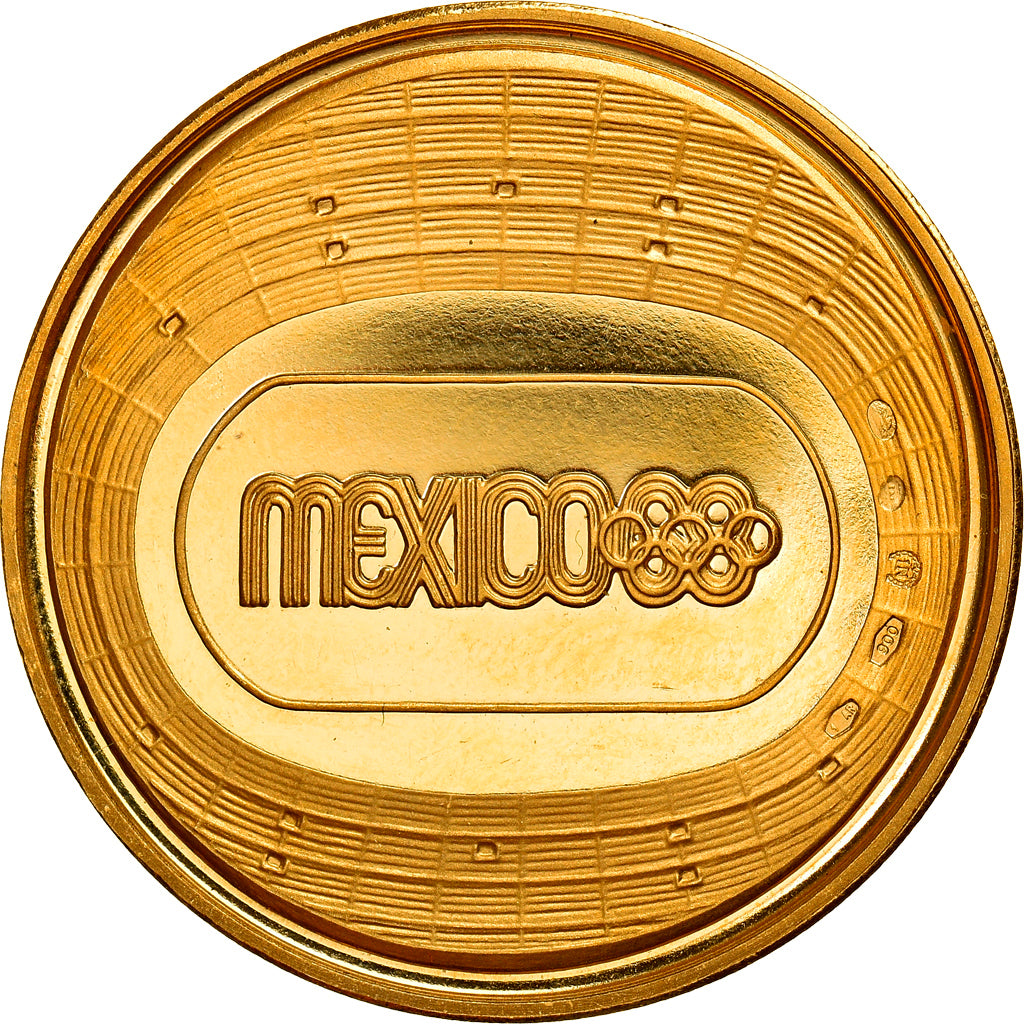 Mexiko, Medaille, Olympic Games, Sports & leisure, 1968, UNZ, Gold