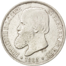 BRAZIL, 200 Reis, 1868, KM #471, EF(40-45), Silver, 2.52