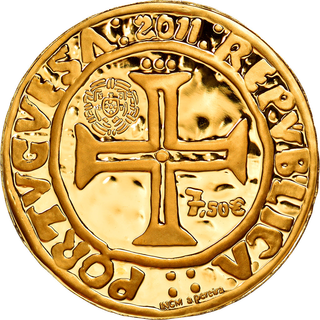 Portugal, 7,5 Euro, 2011, Lisbon, MS(65-70), Gold