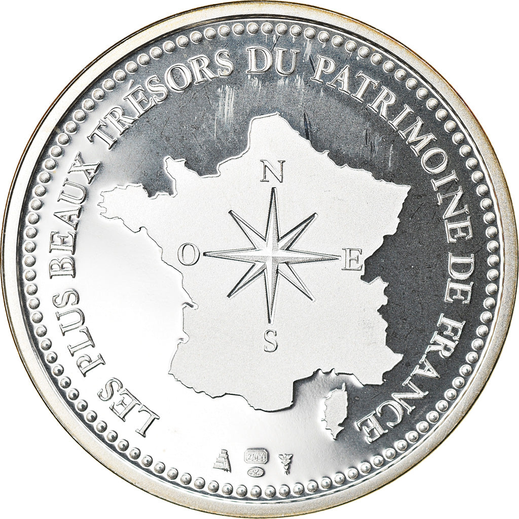 Francia, medaglia, Le Mont Saint-Michel, Arts & Culture, FDC, Argento