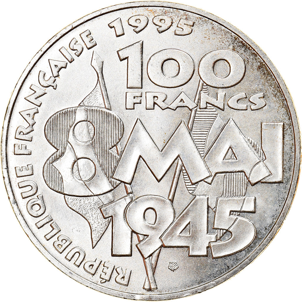 Monnaie, France, 8 mai 1945, 100 Francs, 1995, Paris, SUP+, Argent, Gadoury:952