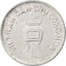 VIET NAM, 5 Hao, 1946, KM #2.1, AU(50-53), Aluminum, 2.45