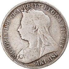 Moneta, Gran Bretagna, Victoria, 6 Pence, 1896, MB+, Argento, KM:779
