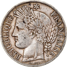 Münze, Frankreich, Cérès, 5 Francs, 1849, Paris, SS, Silber, KM:761.1