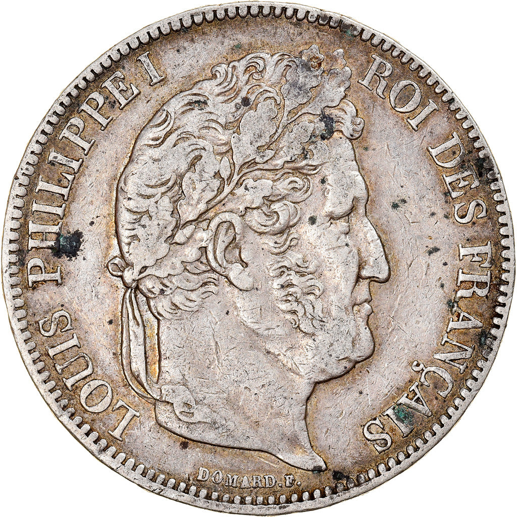 Coin, France, Louis-Philippe, 5 Francs, 1838, Lille, EF(40-45), Silver