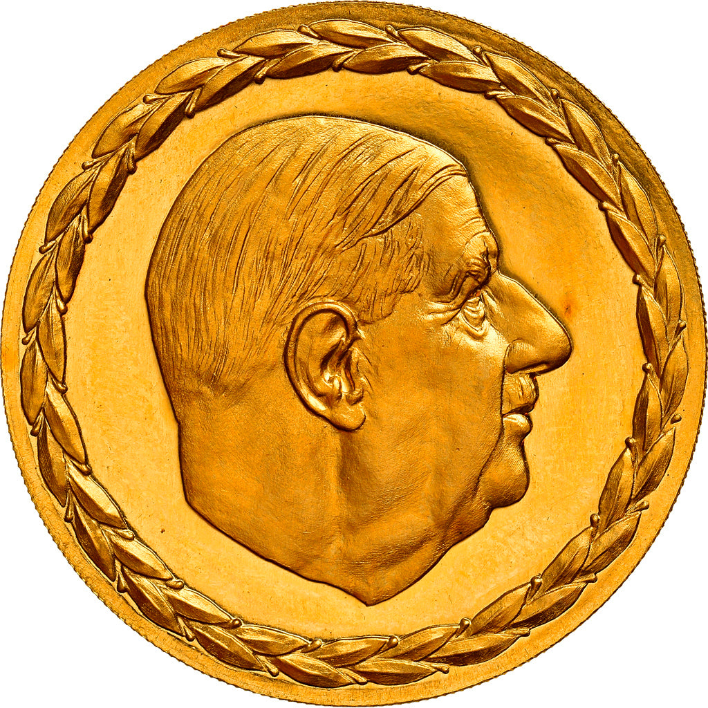 France, Médaille, Résistance, Charles de Gaulle, FDC, Or