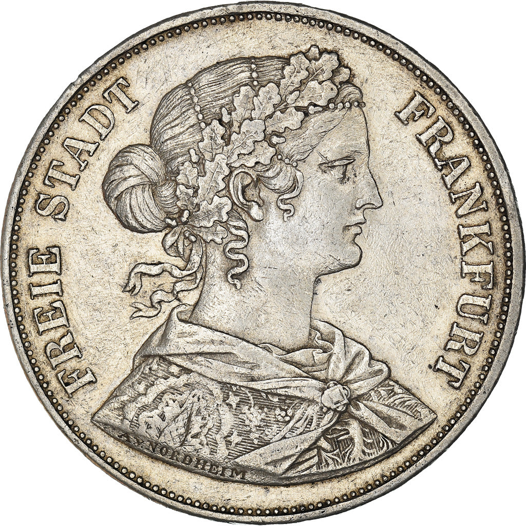 Monnaie, Etats allemands, FRANKFURT AM MAIN, 2 Thaler, 3-1/2 Gulden, 1861
