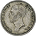 Coin, Netherlands, William II, 25 Cents, 1848, EF(40-45), Silver, KM:76