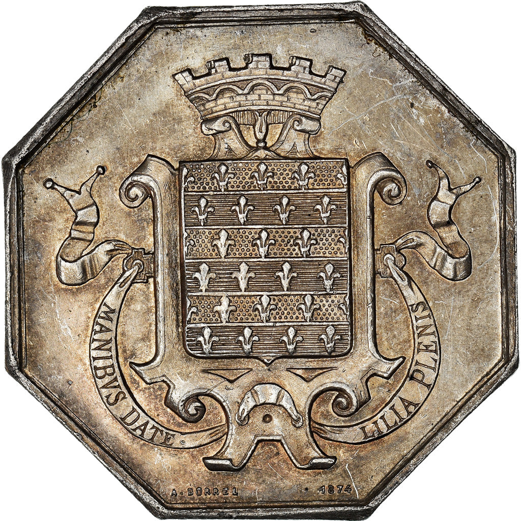 Frankreich, Token, Savings Bank, Caisse d'Epargne de Beaugency, 1874, Borrel