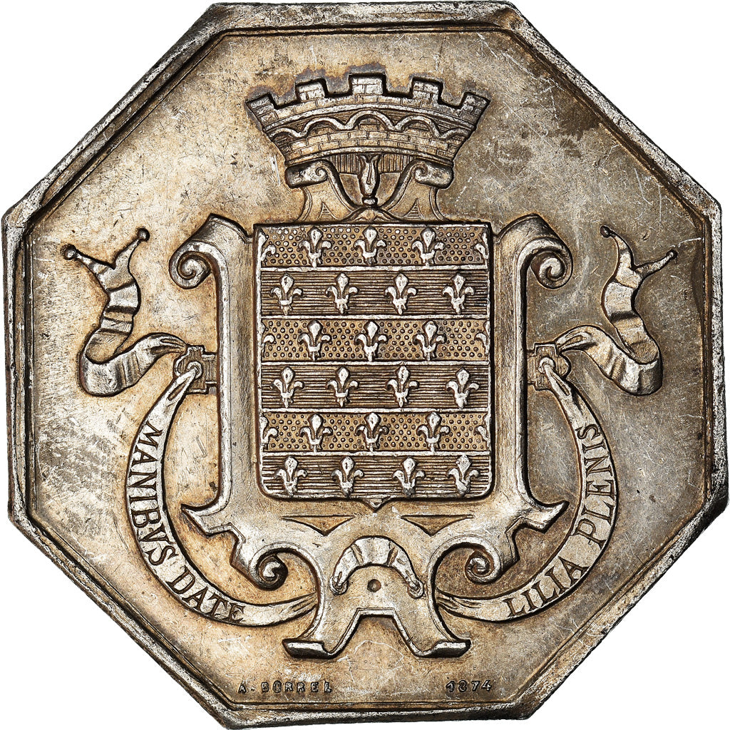 France, Jeton, Savings Bank, Caisse d'Epargne de Beaugency, 1874, Borrel, TTB+