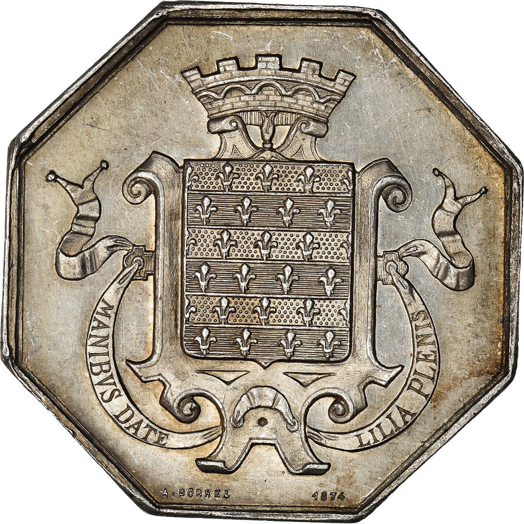 Francia, Token, Savings Bank, Caisse d'Epargne de Beaugency, 1874, Borrel, BB+