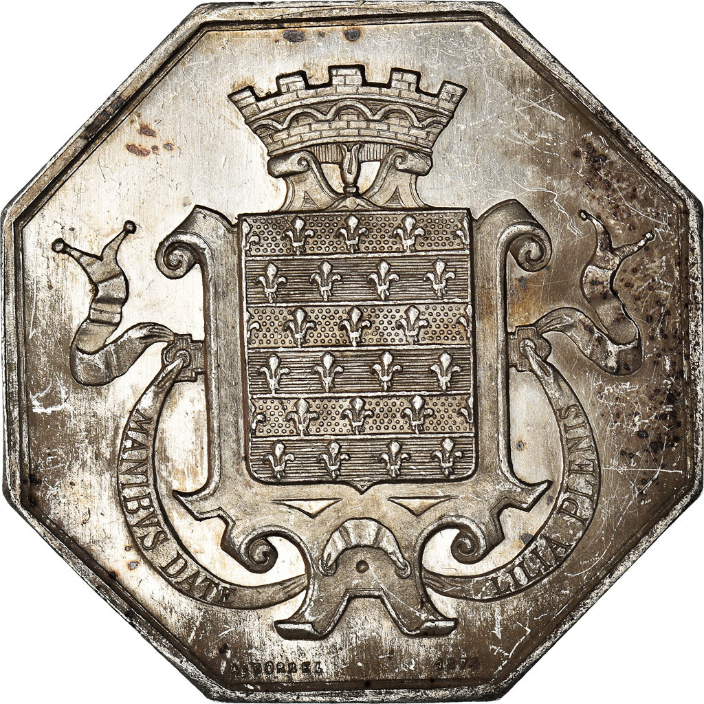 Francia, Token, Savings Bank, Caisse d'Epargne de Beaugency, 1874, Borrel, BB+