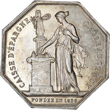 France, Jeton, Savings Bank, Caisse d'Epargne de Beaugency, 1874, Borrel, SUP