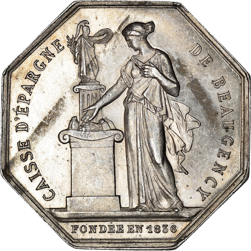 Frankreich, Token, Savings Bank, Caisse d'Epargne de Beaugency, 1874, Borrel
