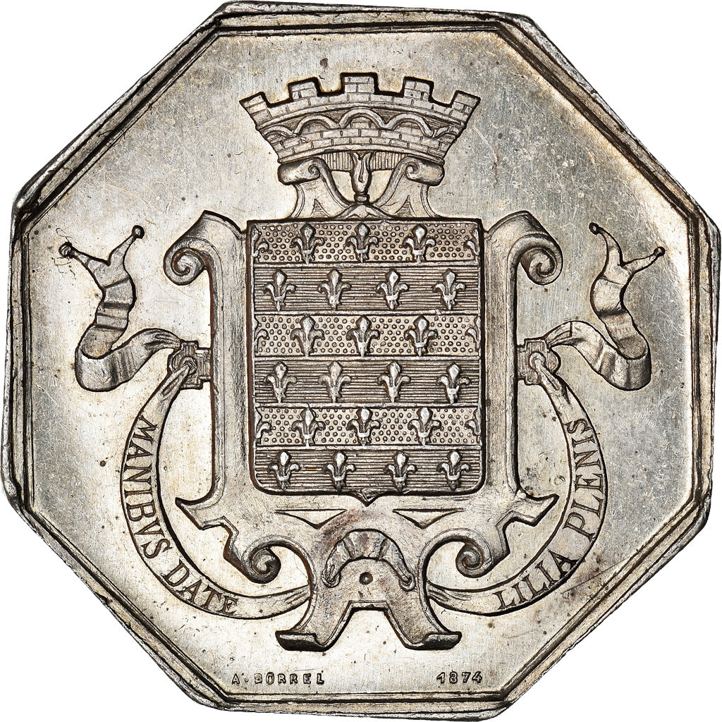 Frankreich, Token, Savings Bank, Caisse d'Epargne de Beaugency, 1874, Borrel