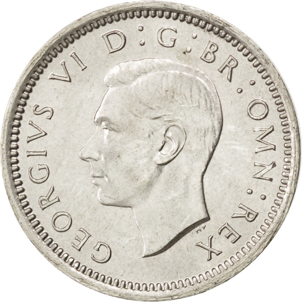 Great Britain, 3 Pence, 1940, KM #848, AU(55-58), Silver, 16, 1.40