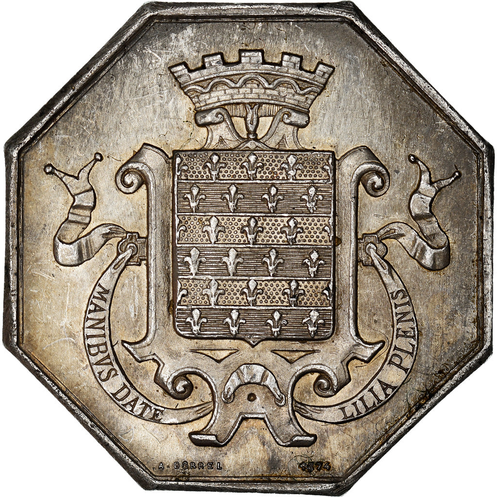 France, Token, Savings Bank, Caisse d'Epargne de Beaugency, 1874, Borrel