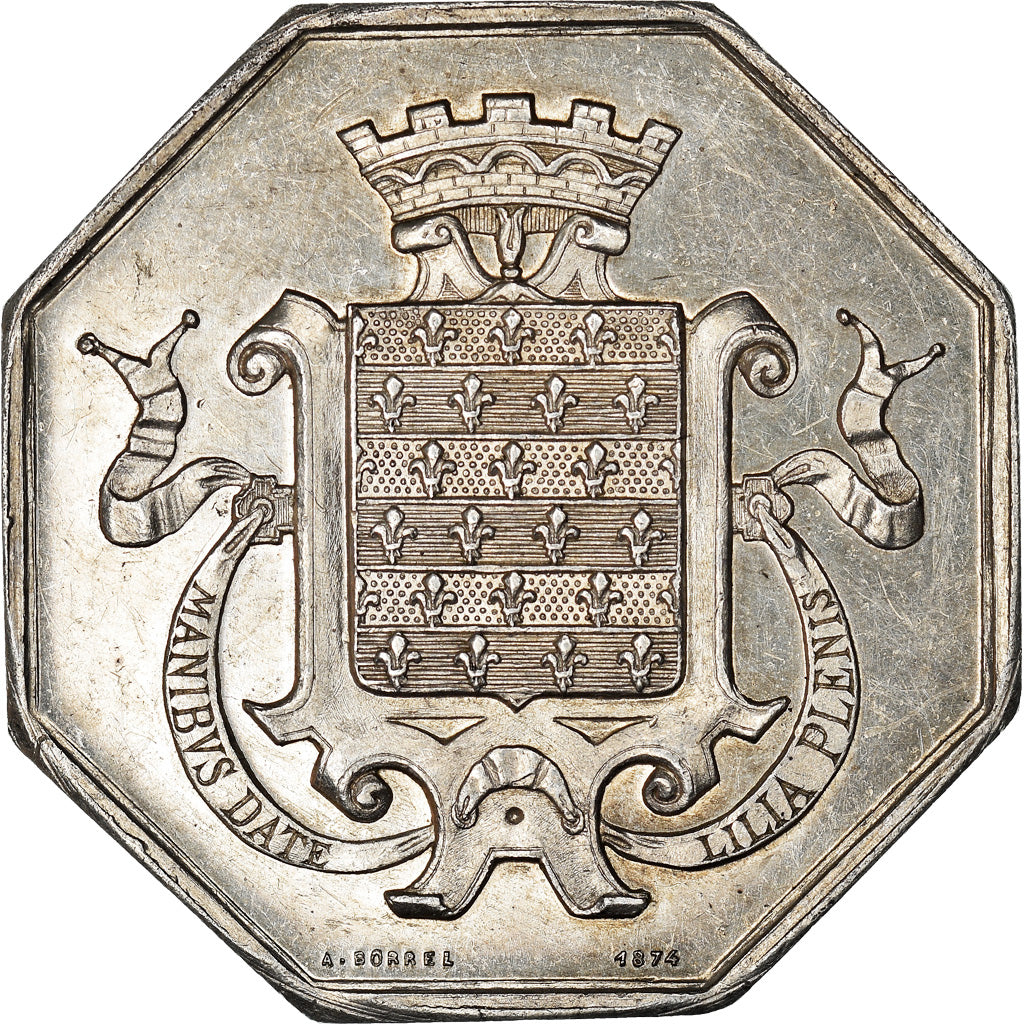 France, Token, Savings Bank, Caisse d'Epargne de Beaugency, 1874, Borrel