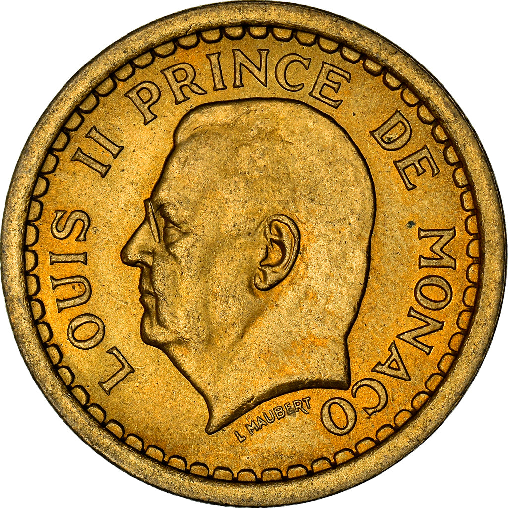 Monnaie, Monaco, 2 Francs, 1943, Paris, SUP+, Cupro-Aluminium, Gadoury:134