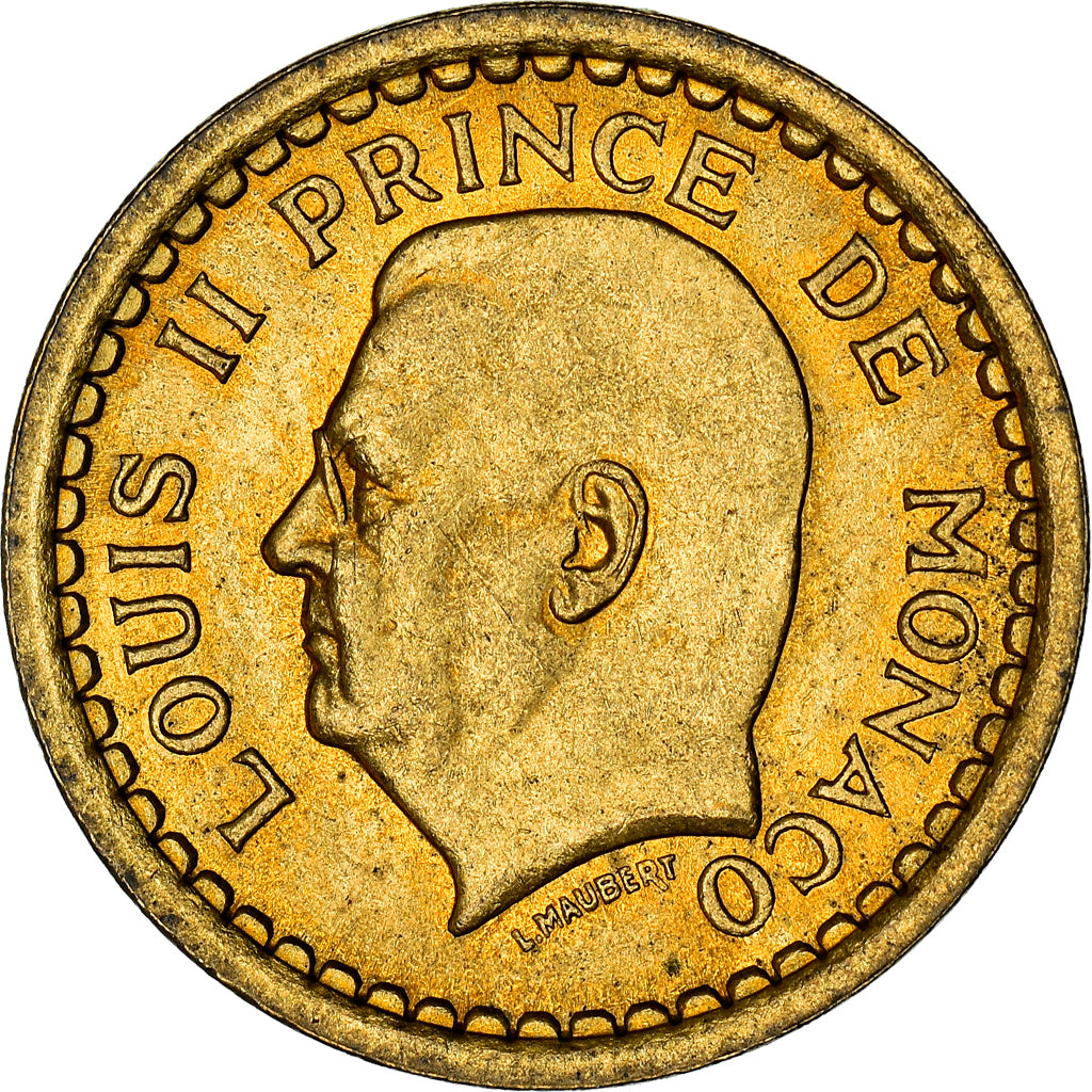 Monnaie, Monaco, Franc, 1943, Poissy, SUP, Cupro-Aluminium, Gadoury:MC 132