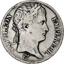 Moeda, França, Napoléon I, 5 Francs, 1808, Rouen, VF(30-35), Prata, KM:686.2