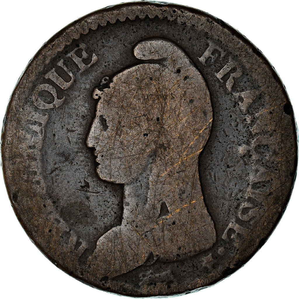 Coin, France, Dupré, Decime, AN 5, Paris, VF(20-25), Bronze, KM:644.1