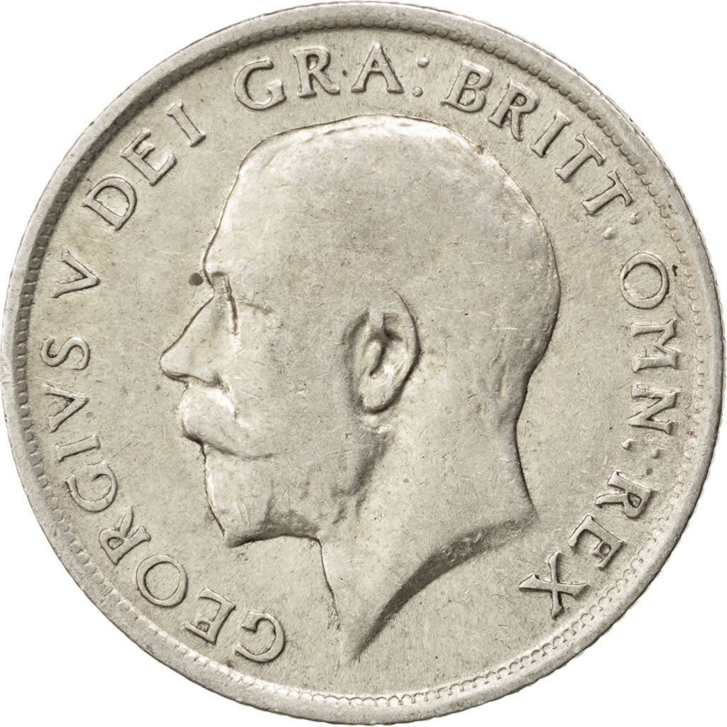 GREAT BRITAIN, Shilling, 1916, KM #816, EF(40-45), Silver, 23.5, 5.63