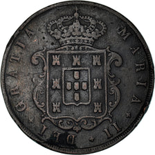 Moneta, Portogallo, Maria II, 20 Reis, 1850, MB+, Rame, KM:482