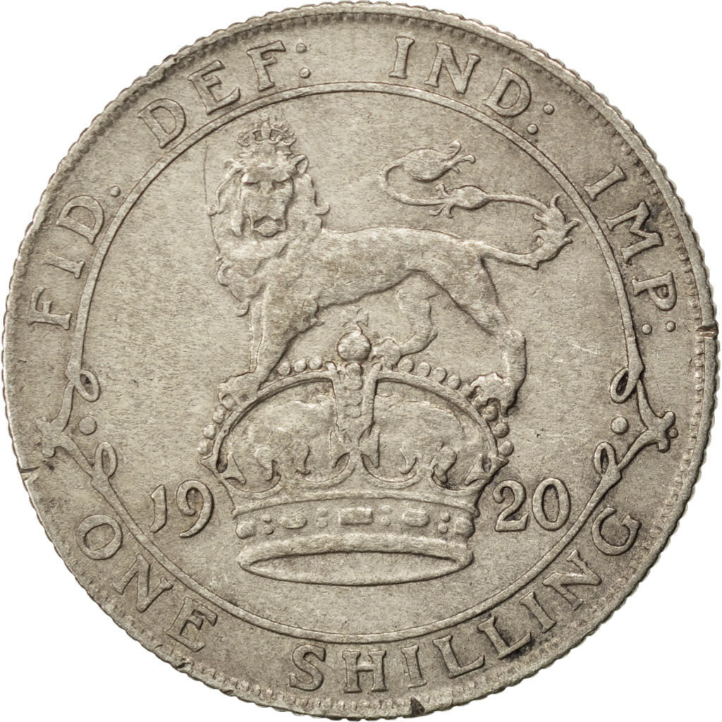Moneta, Gran Bretagna, George V, Shilling, 1920, BB, Argento, KM:816a