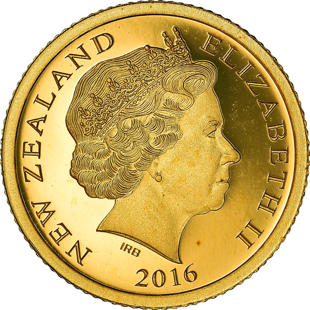 Moeda, Nova Zelândia, Elizabeth II, Hector's dolphin, Dollar, 2016, MS(65-70)