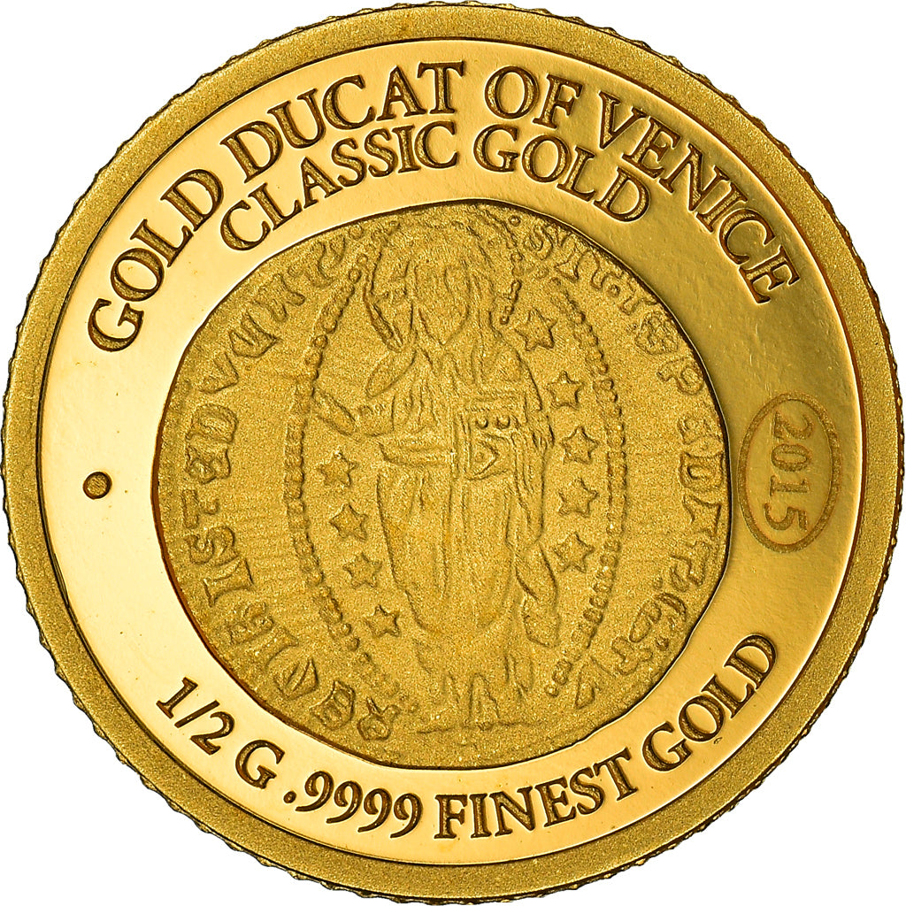Münze, Samoa, gold ducat of Venice, 5 Dollars, 2015, STGL, Gold